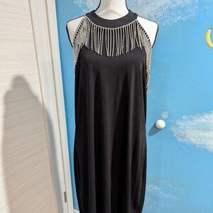 Michael Kors Black Dress with Silver Accents